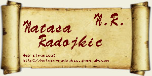 Nataša Radojkić vizit kartica